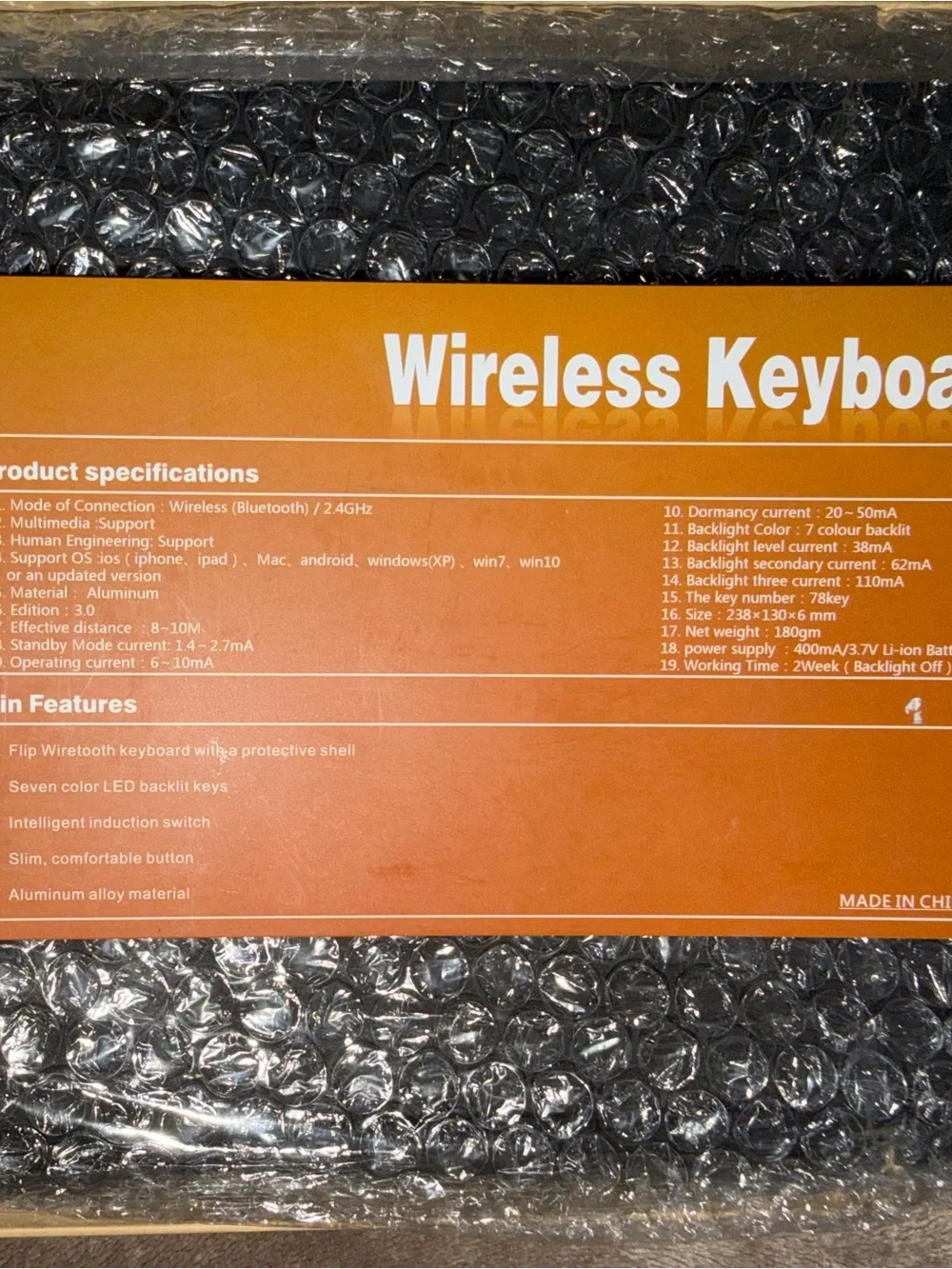 📱 iPad Pro 11” Wireless Bluetooth Keyboard Case – Brand New